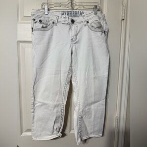 Hydralouic White Jean Capris Size 15 / 16